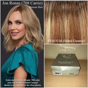 Jon Renau Carrie Smartlace Lace Front Human Hair-FS26/31S6 (Salted Caramel)